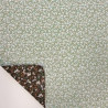 Printed Quilted Cotton ELONA / HILALI Burnt Sienna / Verdigris